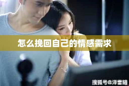 怎么挽回自己的情感需求