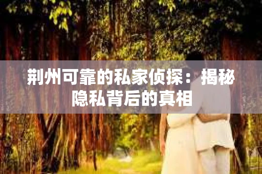 荆州可靠的私家侦探：揭秘隐私背后的真相