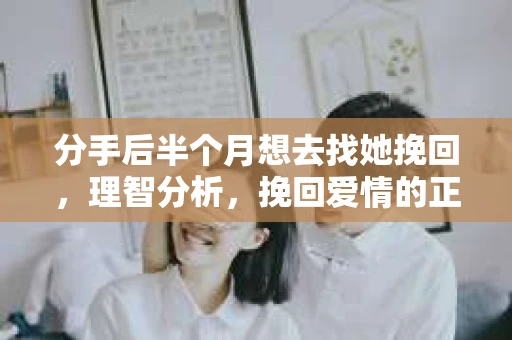 分手后半个月想去找她挽回，理智分析，挽回爱情的正确方式