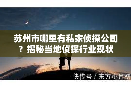 苏州市哪里有私家侦探公司？揭秘当地侦探行业现状