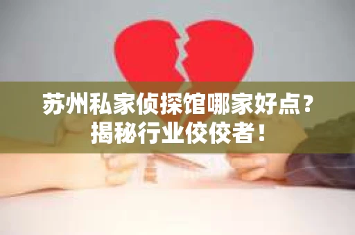 苏州私家侦探馆哪家好点？揭秘行业佼佼者！
