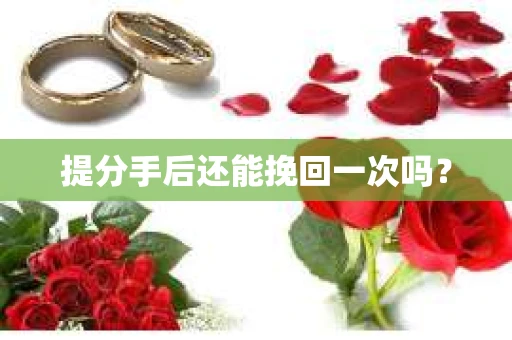 提分手后还能挽回一次吗？