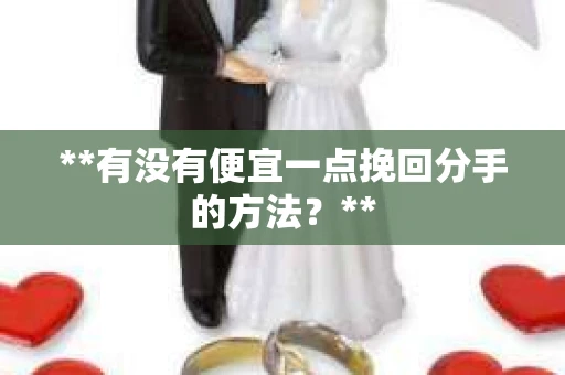 **有没有便宜一点挽回分手的方法？**