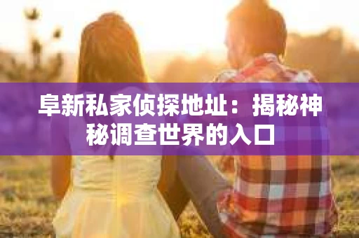 阜新私家侦探地址：揭秘神秘调查世界的入口