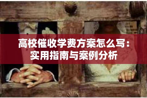 高校催收学费方案怎么写：实用指南与案例分析