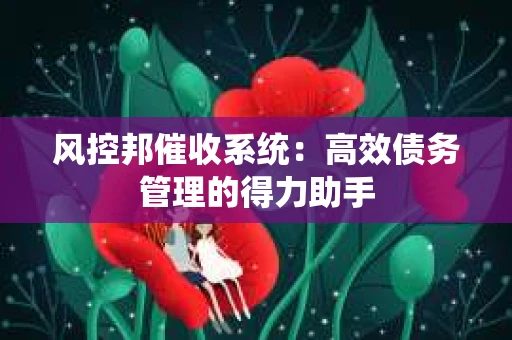 风控邦催收系统：高效债务管理的得力助手