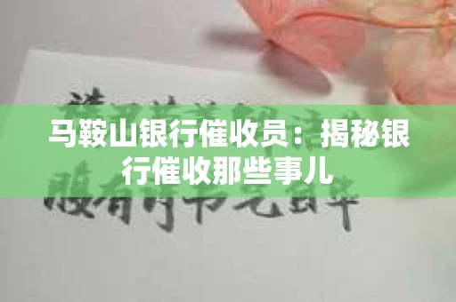 马鞍山银行催收员：揭秘银行催收那些事儿