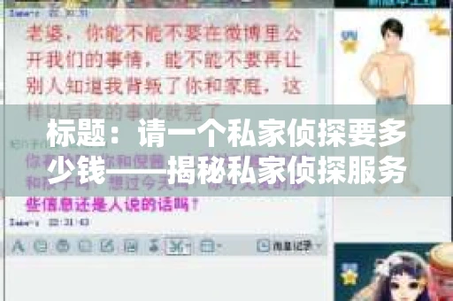 标题：请一个私家侦探要多少钱——揭秘私家侦探服务费用之谜
