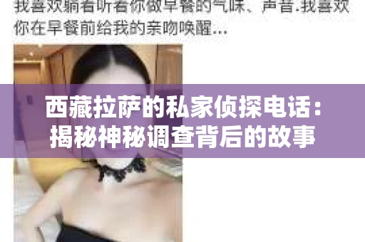 西藏拉萨的私家侦探电话：揭秘神秘调查背后的故事